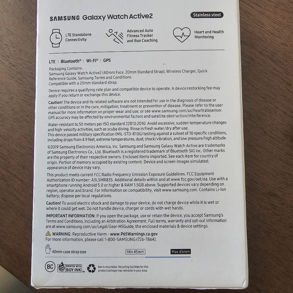 SAMSUNG GALAXY ACTIVE 2 WATCH AND DUO PAD FAST CHARGER